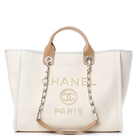 chanel deauville bag beige|chanel deauville canvas tote bag.